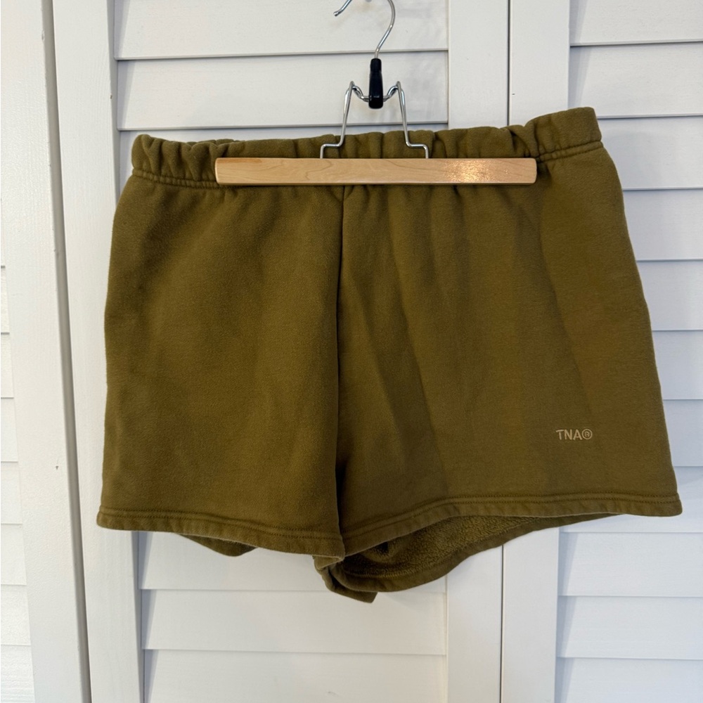 TNA Ancient Olive sweatfleece shorts